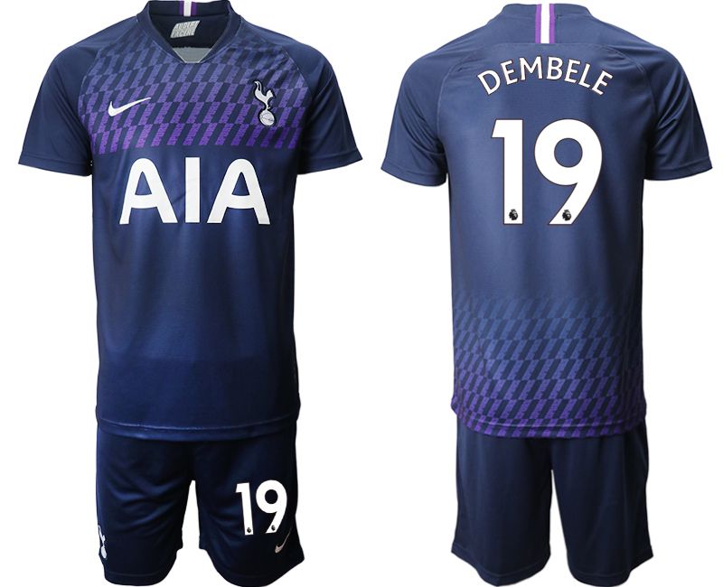 Men 2019-2020 club Tottenham Hotspur away #19 blue Soccer Jerseys->->Soccer Club Jersey
